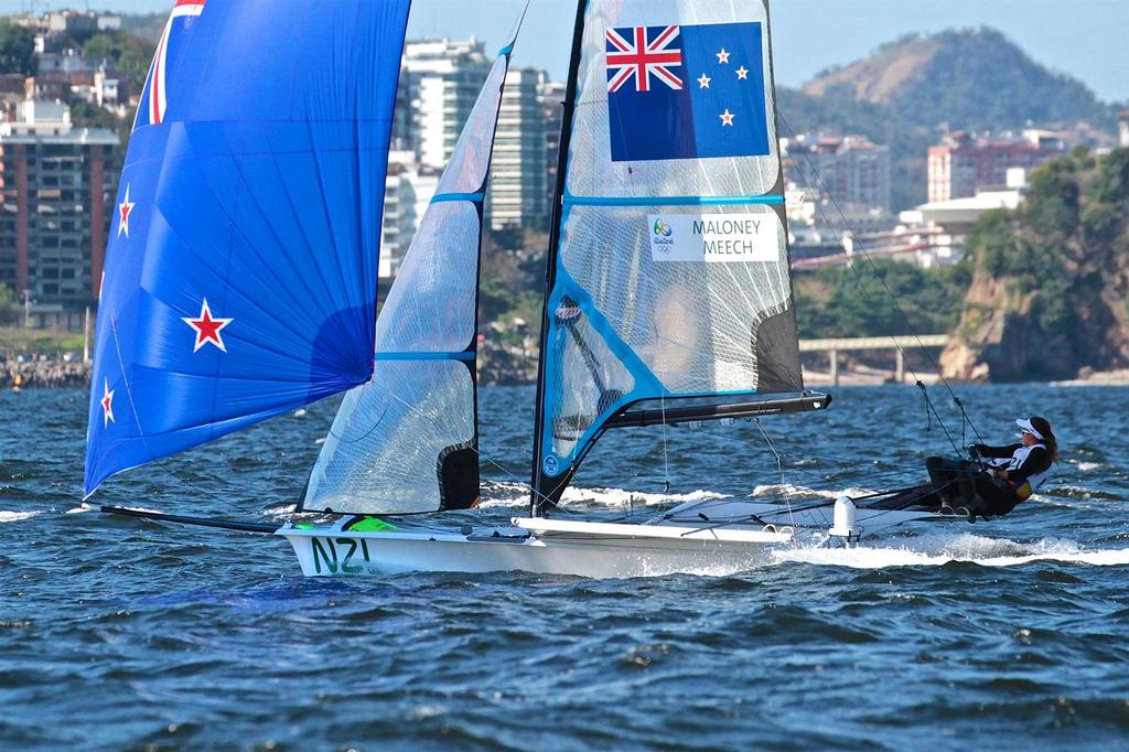 Alex Maloney and Molly Meech - 49erFX, Race 4 © Richard Gladwell www.photosport.co.nz